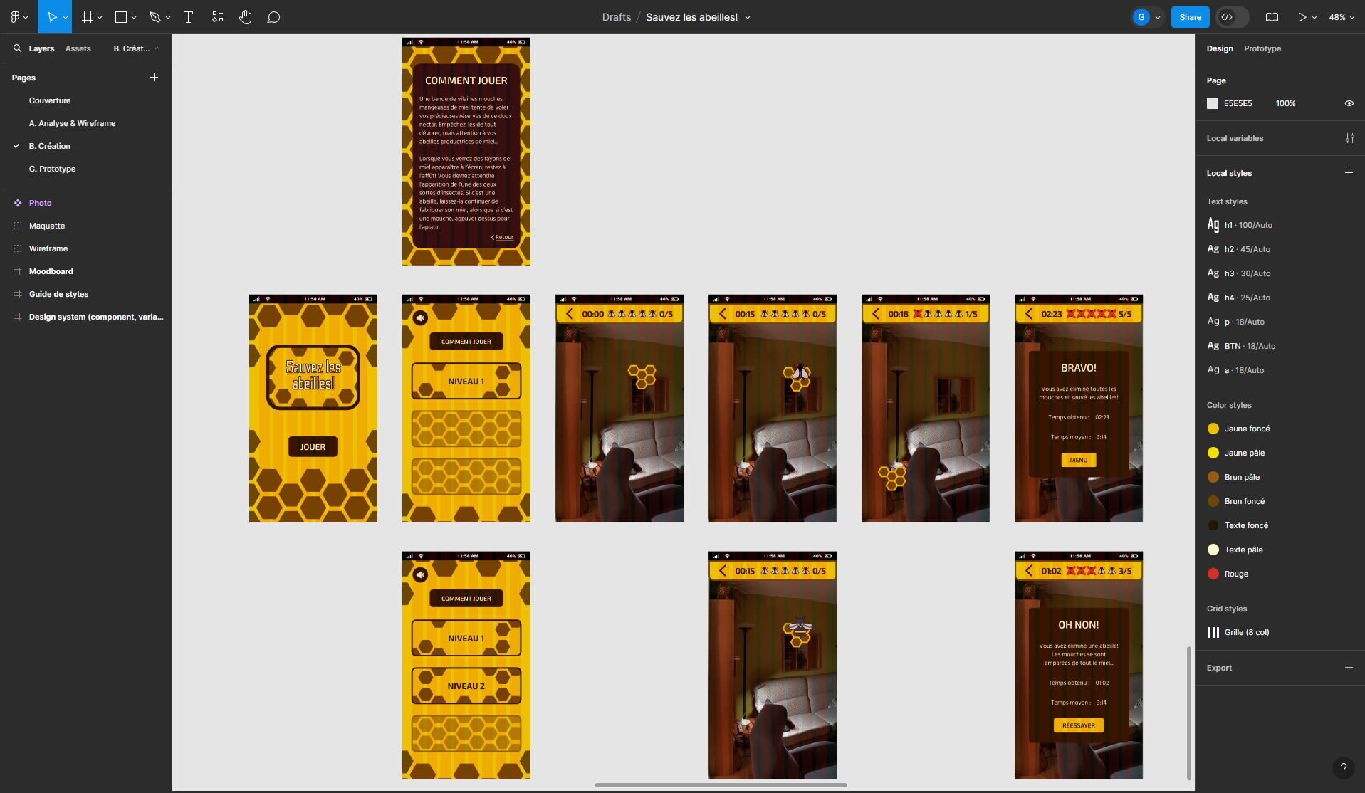 Design des interfaces finales